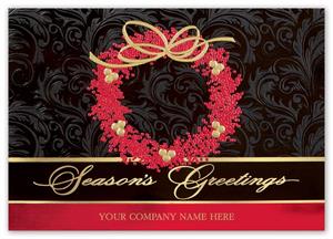 H15604 - N5604 Berry Elegance Holiday Cards 7 7/8 x 5 5/8