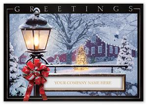 H15617 Winter Glow Holiday Card 7 7/8