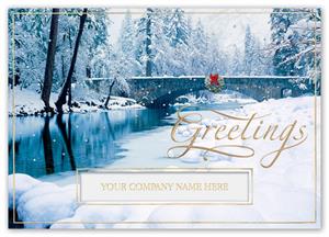 H15627 - N5627 Blissfully Bridged Holiday Cards 7 7/8 x 5 5/8