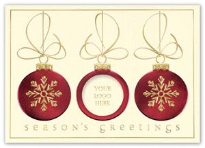 H15633 Dazzling Tidings Holiday Card 7 7/8
