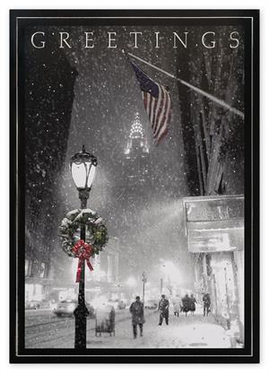 H15640 - N5640 City Sidewalks Holiday Cards 5 5/8 x 7 7/8