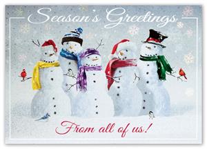 H15654 Snow Squad Holiday Cards 7 7/8 x 5 5/8