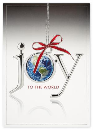 H15656 Joy to the World Holiday Cards 5 5/8 x 7 7/8