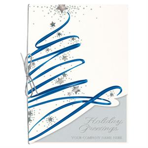 H16601 - N6601 Star Bright Swirl Holiday Cards 5 5/8 X 7 7/8