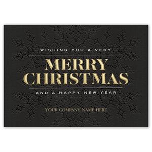 H16608 - N6608 Merrily Modern Christmas Holiday Cards 7 7/8 X 5 5/8