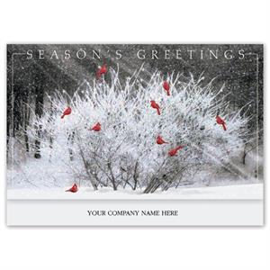 H16611 - N6611 Cardinal Calling Holiday Cards 7 7/8 X 5 5/8