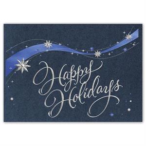 H16626 - N6626 Snowflake Swirl Holiday Cards 7 7/8 x 5 5/8