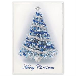 H16633 - N6633 Balsam Blue Christmas Holiday Cards 5 5/8 x 7 7/8