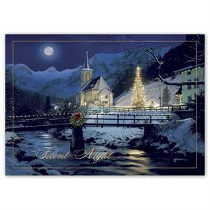 H16641 - N6641 Graceful Night Holiday Cards 7 7/8 x 5 5/8