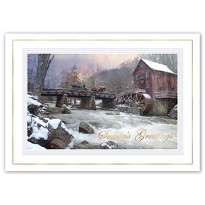 H16644 - N6644 Snowfall River Holiday Cards 7 7/8 x 5 5/8