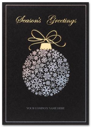 H2619 Silver Elegance Holiday Cards 5 5/8 x 7 7/8