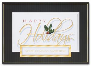 H2632 Shiny Holiday Season Holiday Cards 7 7/8 x 5 5/8