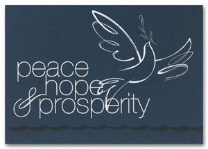 H2637 - N2637 Dove of Peace Holiday Cards 7 7/8 x 5 5/8