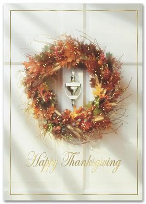 H2666 Thanksgiving Homecoming Holiday Card  5 5/8