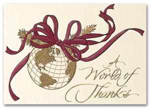H52101 World of Thanks Holiday Cards 7 7/8 x 5 5/8