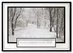 H56207 Snow Covered Serenity Holiday Cards 7 7/8 x 5 5/8