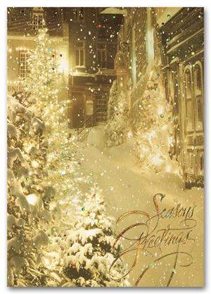 H56913 Reminiscent Holiday Cards 5 5/8 x 7 7/8