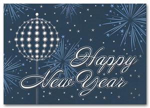 HH1692 - N1692 Extravaganza New Years Cards 7 7/8 x 5 5/8