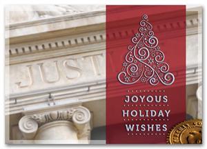 HML1505 - N1505 Classic Appeal Attorney Holiday Cards 7 7/8 x 5 5/8