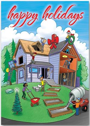 HP13319 Home For The Holidays Contractor & Builder Cards 5 7/8 x 7 7/8