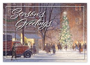 HP14313 Tradition on Canvas Holiday Cards 7 7/8 x 5 5/8