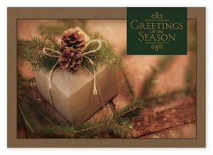 HP14314 Simple Gift Recycled Paper Holiday Cards 7 7/8 x 5 5/8