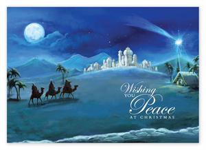 HP14316 - N4316 To The Manger Christmas Cards 7 7/8 x 5 5/8