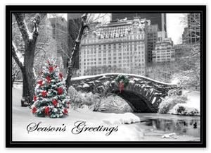HP15308 City Snow Day Holiday Cards 7 7/8 x 5 5/8