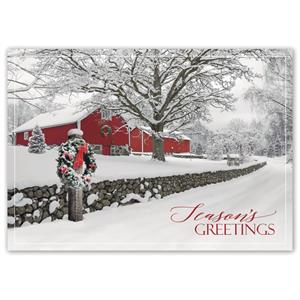 HP16307 - N6307 Rustic Ranch Holiday Cards 7 7/8 x 5 5/8