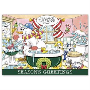 HP16320 - N6320 Happy Plumbing! Holiday Cards 7 7/8 x 5 5/8