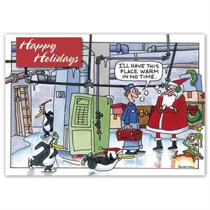 HP16323 - N6323 Warm In No Time Holiday Cards 7 7/8 x 5 5/8