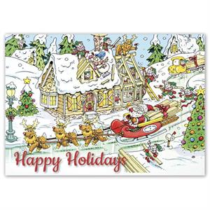 HP16326 - N6326 Holiday Builders Cards 7 7/8 x 5 5/8