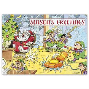 HP16328 - N6328 Clean Up Crew Holiday Cards 7 7/8 x 5 5/8