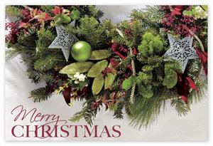 HPC5201 Merry Greenery Christmas Postcards 6 x 4