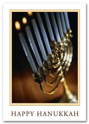 HS09018 - N9018 Menorah Memories Hanukkah Cards 5 5/8