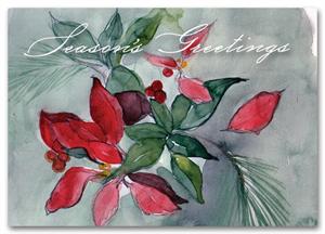 HS1316 Seasonal Flora Holiday Card