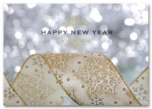 HS1319 New Year Glitter Cards 7 7/8 x 5 5/8