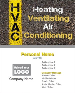 Full Color HVAC Business Cards