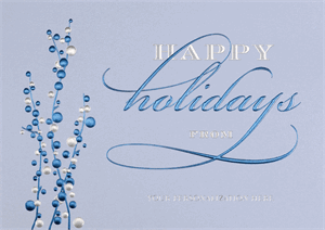 M0305 Serene Berries Holiday Cards 7 7/8 x 5 5/8