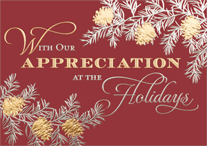 MM1238 In Appreciation Holiday Cards 7 7/8 x 5 5/8