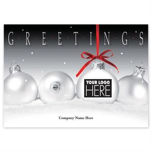 MT14018 Frosty Display Holiday Logo Cards 7 7/8 x 5 5/8