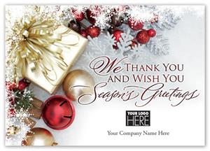 MT15024 Gift of Thanks Holiday Logo Cards 7 7/8 x 5 5/8