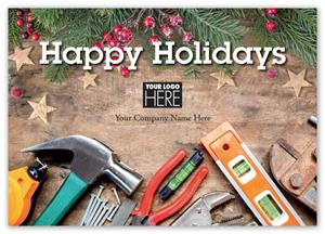 MT15035 Toolbox Tidings Contractor & Builder Holiday Logo Cards 7 7/8 x 5 5/8