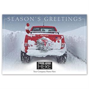 MT16004 Snow Driven Holiday Logo Cards 7 7/8 x 5 5/8