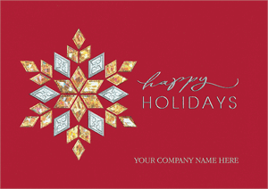 H17603 - N7603 Crimson Luxe Holiday Cards 7 7/8 x 5 5/8