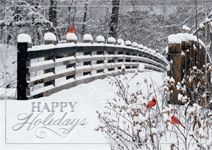 H17663 - N7663 So Serene Holiday Cards 7 7/8 x 5 5/8