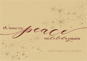 H17672 - N7672 Peaceful Praise Holiday Cards 7 7/8 x 5 5/8