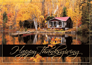 H17677 - N7677 Autumn Appreciation Thanksgiving Cards 7 7/8 x 5 5/8