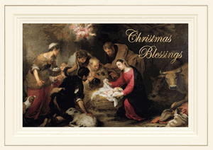 H17682 - N7682 Blessed Moments Christmas Cards 7 7/8 x 5 5/8