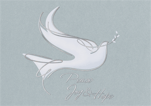 H17697 - N7697 Unity & Peace Holiday Cards 7 7/8 x 5 5/8